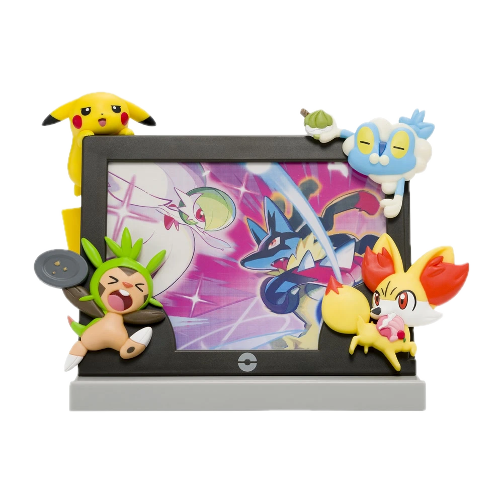 Pokémon photo frame with Pikachu, Chespin, Fennekin and Froakie