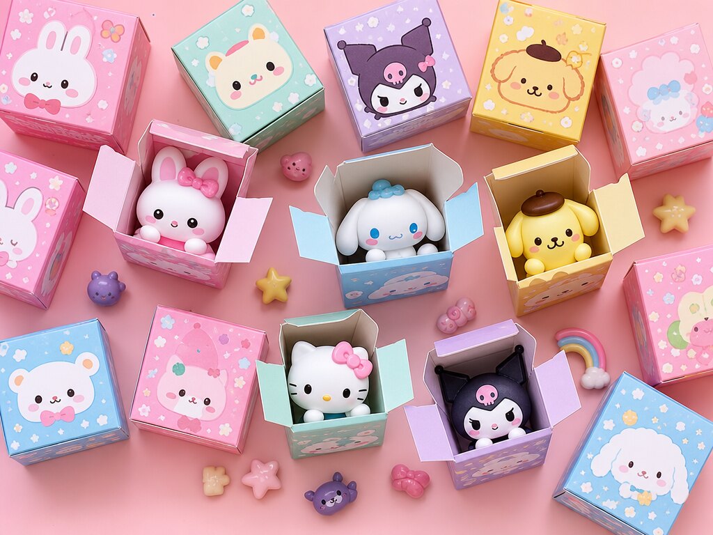 Colourful kawaii blind box mystery toys